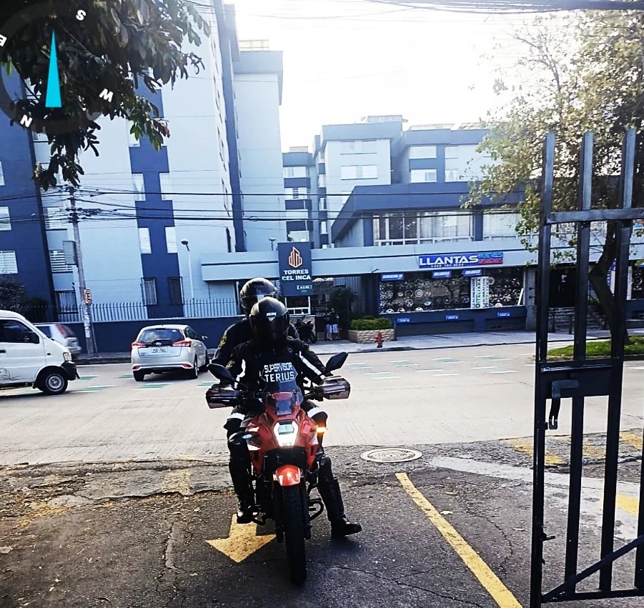 Patrullaje motorizado de TERIUS SEGURIDAD